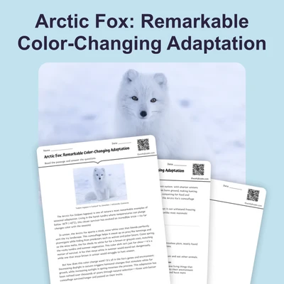 Arctic Fox: Remarkable Color-Changing Adaptation - reading educational content