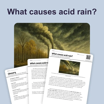 What causes Acid rain? - reading educational content