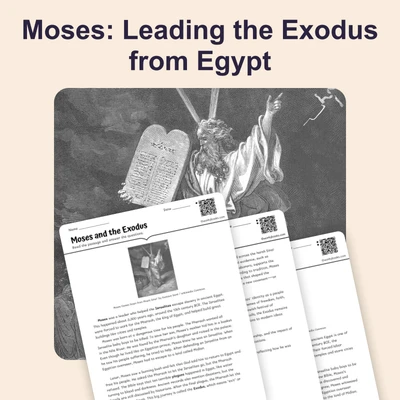 Moses and the Exodus from Egypt - reading educational content
