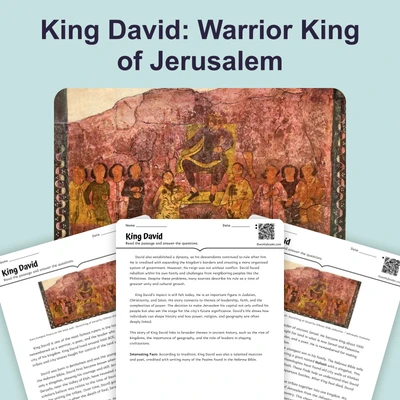 King David of Israel - reading educational content