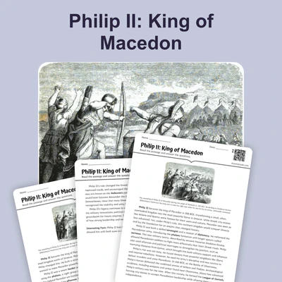 Philip II: King of Macedoni - reading educational content