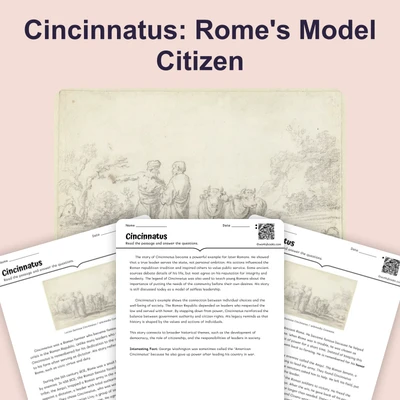Cincinnatus and Roman Virtue - reading educational content