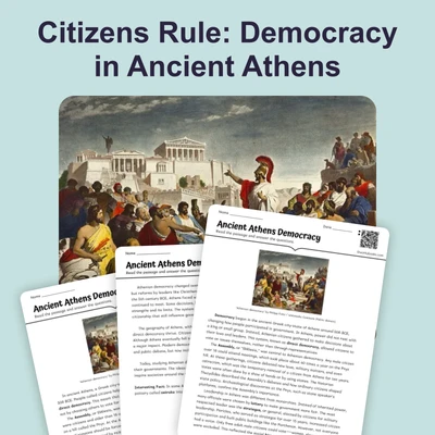Democracy in Ancient Athens - reading educational content