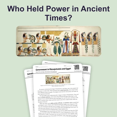 Government in Mesopotamia and Egypt - reading educational content