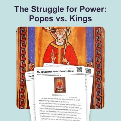 Popes versus Kings - reading educational content