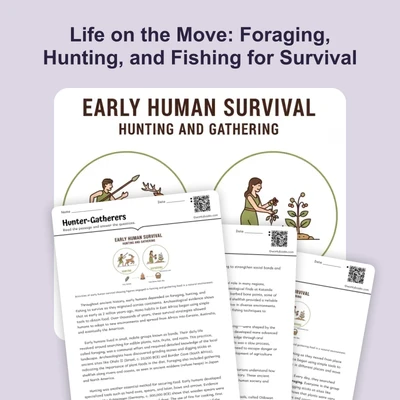 Life as a Hunter-Gatherer - reading educational content
