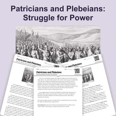 Patricians and Plebeians of Rome - reading educational content
