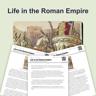 Life in the Roman Empire - reading educational content