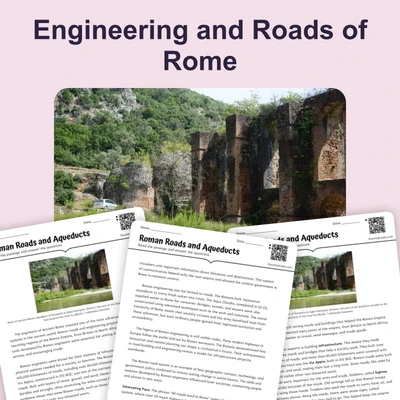 Roman Roads and Aqueducts - reading educational content