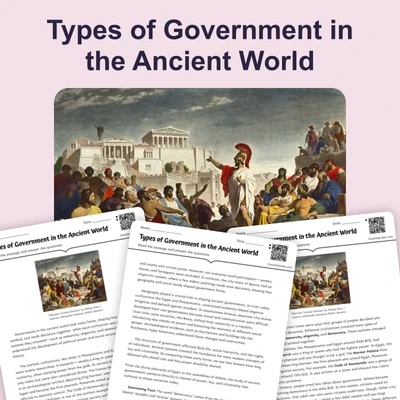 Ancient Forms of Government - reading educational content