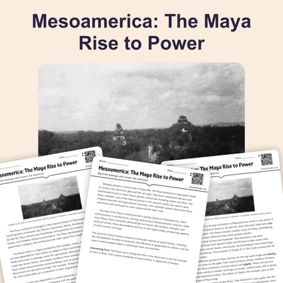 Maya Civilization in 300 CE  - reading educational content