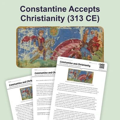 Constantine and Christianity - reading educational content