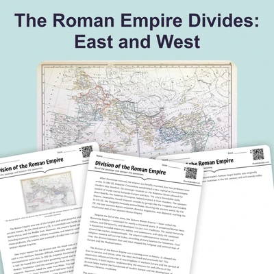 Division of the Roman Empire - reading educational content