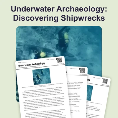 Underwater Archaeology: Discovering Shipwrecks - reading educational content