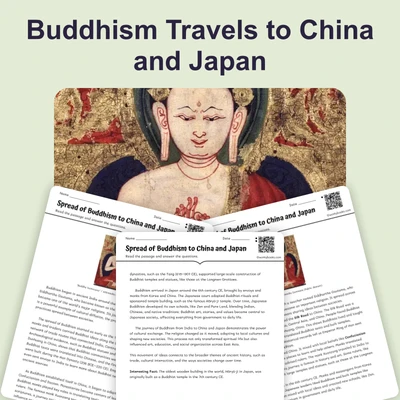 Buddhism Spreads from India - reading educational content