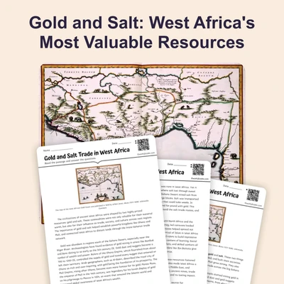 Gold and Salt Trade in West Africa - reading educational content