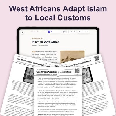 Islam in West Africa - reading educational content