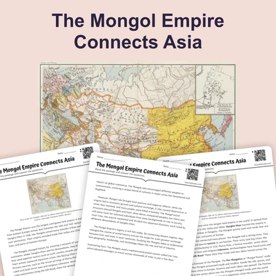 Mongols and the Silk Road - reading educational content