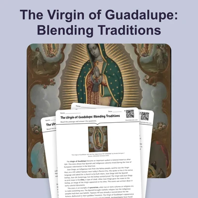 Virgin of Guadalupe - reading educational content