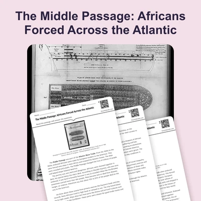 The Middle Passage: Africans Forced Across the Atlantic - reading educational content