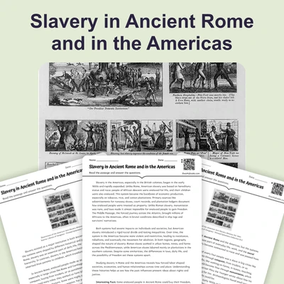 Comparing Roman and American Slavery - reading educational content