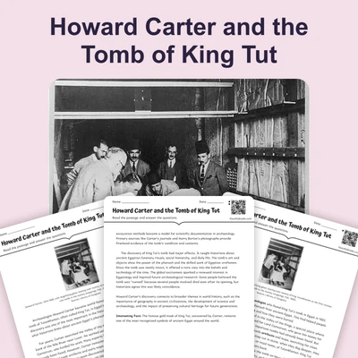 King Tut's Tomb Discovered - reading educational content