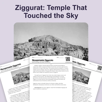 Mesopotamia Ziggurats - reading educational content