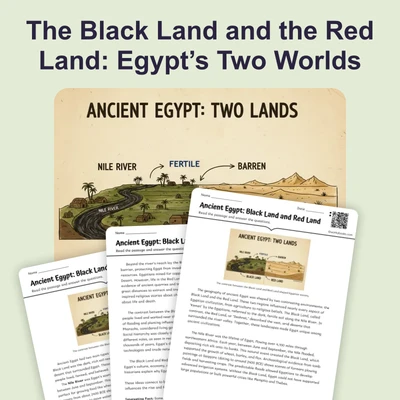 Egypt's Black Land and Red Land - reading educational content