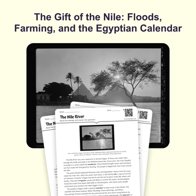 How the Nile Shaped Egypt - reading educational content