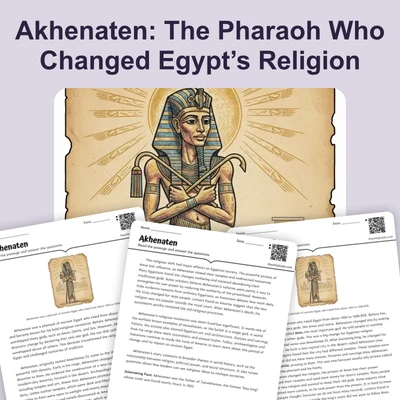 Akhenaten the Heretic Pharaoh - reading educational content