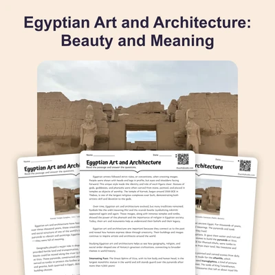Art and Architecture in Ancient Egypt - reading educational content