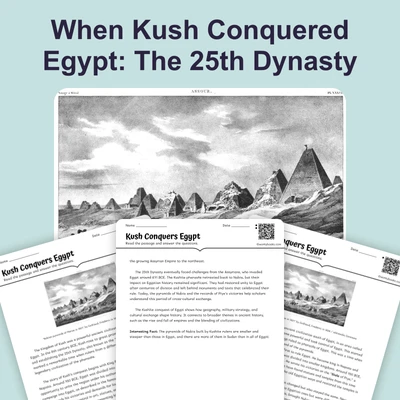 Kush Conquers Egypt - reading educational content
