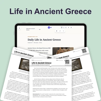 Daily Life in Ancient Greece - reading educational content