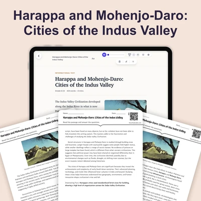 Indus Valley Civilization - reading educational content