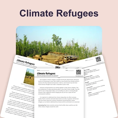 Climate Refugees - reading educational content