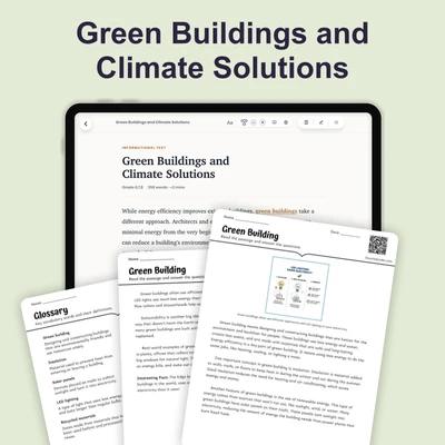 Green Building - reading educational content