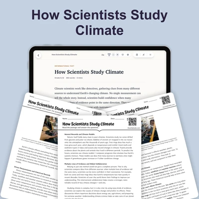 How Scientists Study Climate - reading educational content