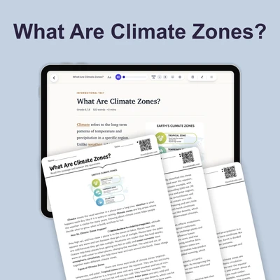 What Are Climate Zones - reading educational content