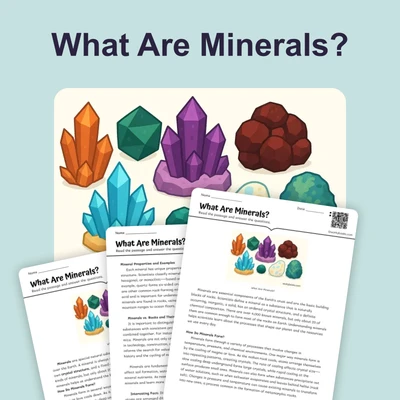 What Are Minerals? - reading educational content