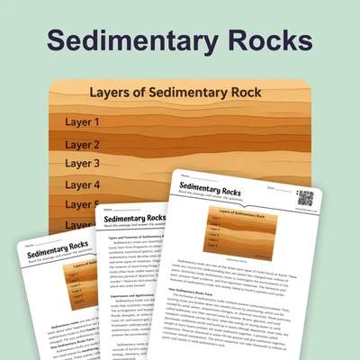 Sedimentary Rocks - reading educational content