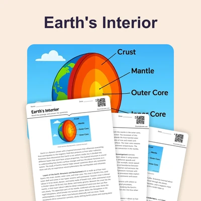 Earth's Interior - reading educational content
