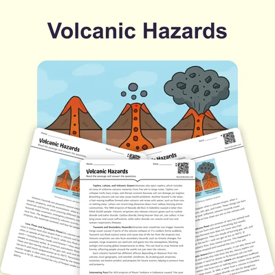 Volcanic Hazards - reading educational content