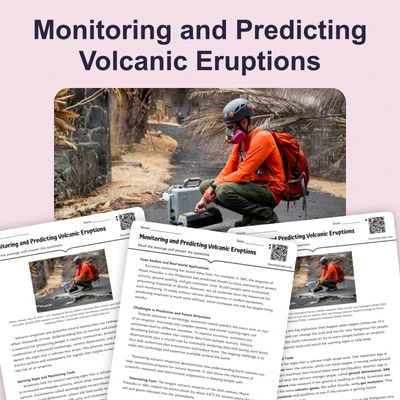 Monitoring and Predicting Volcanic Eruptions - reading educational content