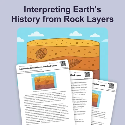 Interpreting Earth's History from Rock Layers - reading educational content