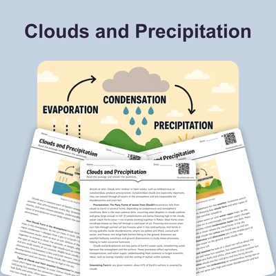 Clouds and Precipitation - reading educational content