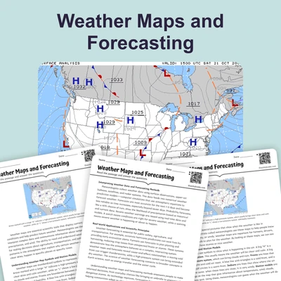 Weather Maps and Forecasting - reading educational content