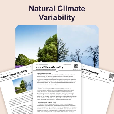 Natural Climate Variability - reading educational content
