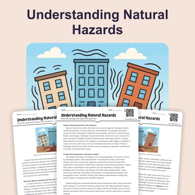 Understanding Natural Hazards - reading educational content