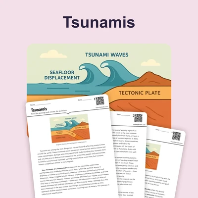 Tsunamis - reading educational content