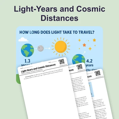 Light-Years and Cosmic Distances - reading educational content